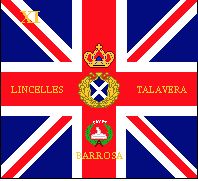 Imperial Brittish colurs ca. year 1800