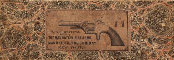 Original Box, Manhattan .22 Caliber Pocket Revolver, First Model, Third Variation